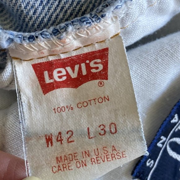 Vintage Levis 540 Mens 42x30 Relaxed Fit Made In USA Denim Jeans Brown Tab - Picture 8 of 9
